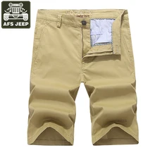 AFS JEEP брендовые шорты мужские летние мужские шорты хлопок средняя талия мульти-карманы бермуды Masculina плюс размер 44 пляжные шорты мужские
