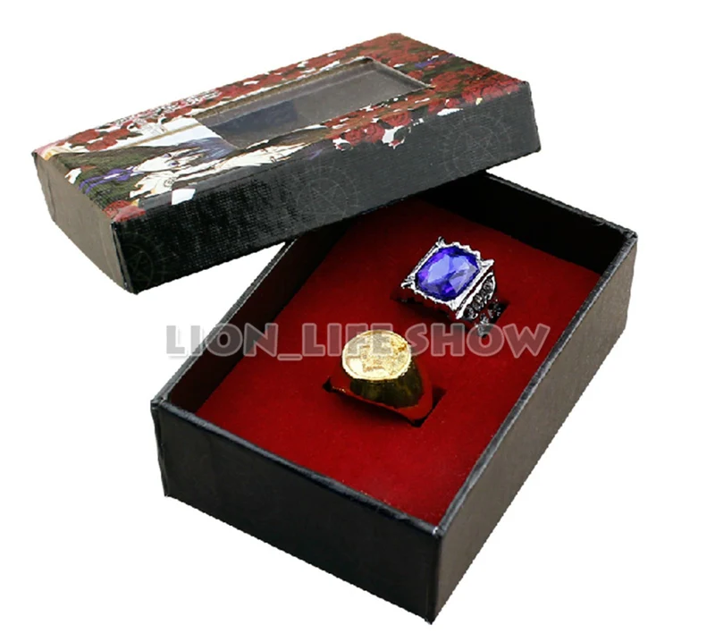 

Black butler Kuroshitsuji Ciel Phantomhive Cosplay 2 Ring Set
