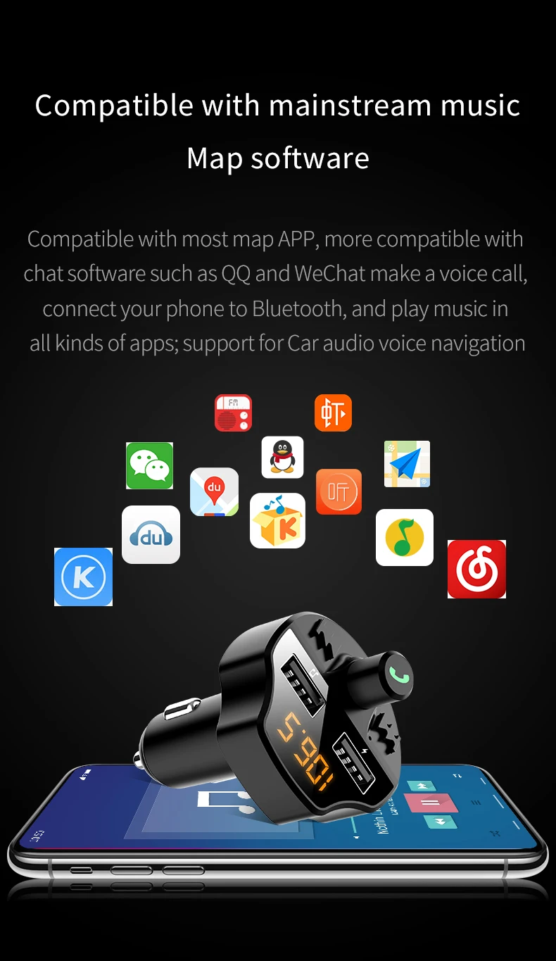 Автомобильный Bluetooth MP3 музыкальный U диск плеер Многофункциональный Bluetooth приемник Автомобильное зарядное устройство