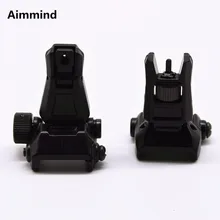 1 пара Регулируемый 20 мм трек тактический охотничий откидной передний задний Быстрый переход резервный Железный прицел набор для AR15