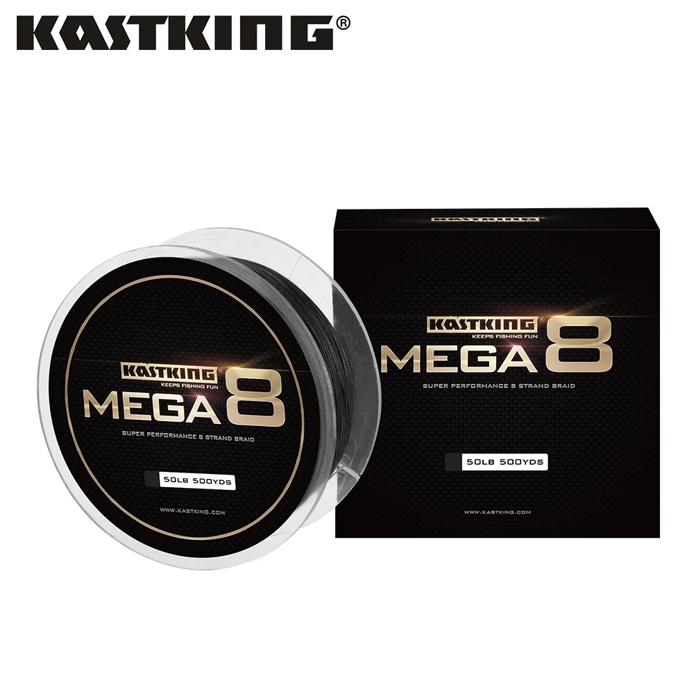 KastKing Mega8 457 м/500Yds 10-80LB 8 нитей PE плетеная леска многонитевая рыболовная леска для морской рыбалки - Цвет: Black