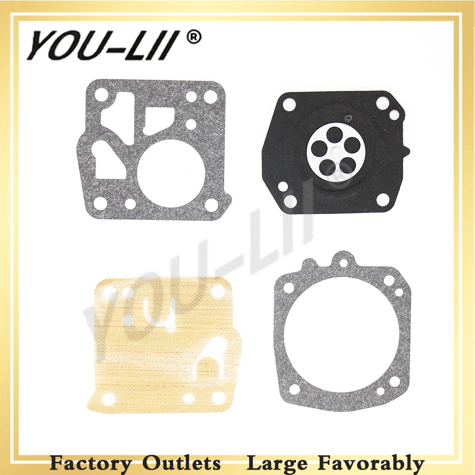 

YOULII Free Shipping Carburetor Diaphragm Rebuild Repair Kit For Husqvarna 61 268 368