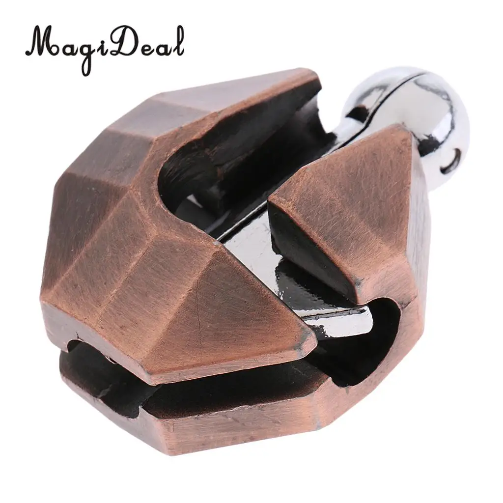 MagiDeal Alloy Shell Lock Puzzle Classic Metal Brain Teaser IQ EQ Test Intellgence Toy Gift for Adults Children Kids