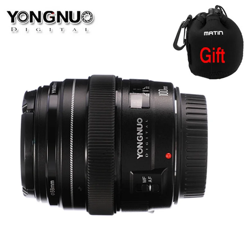 

Yongnuo YN100mm F2 AF MF Medium Telephoto Prime Camera Lens for Canon EOS Rebel 5D IV 1300D 800D 760D 750D 200D 77D 5D Mark IV