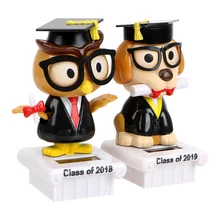 LEEPEE Милая Танцующая игрушка сова украшение приборной панели аксессуары для интерьера автомобиля подарок солнечной энергии качающаяся собака Авто качающаяся голова игрушка