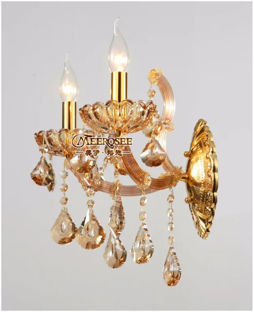Online Maria Theresa Crystal Wall Sconces Light Fixture Small Maria Theresa Crystal Wall Sconces Light Fixture Small Lamp For Bedroom Living Room Bracket Md8475