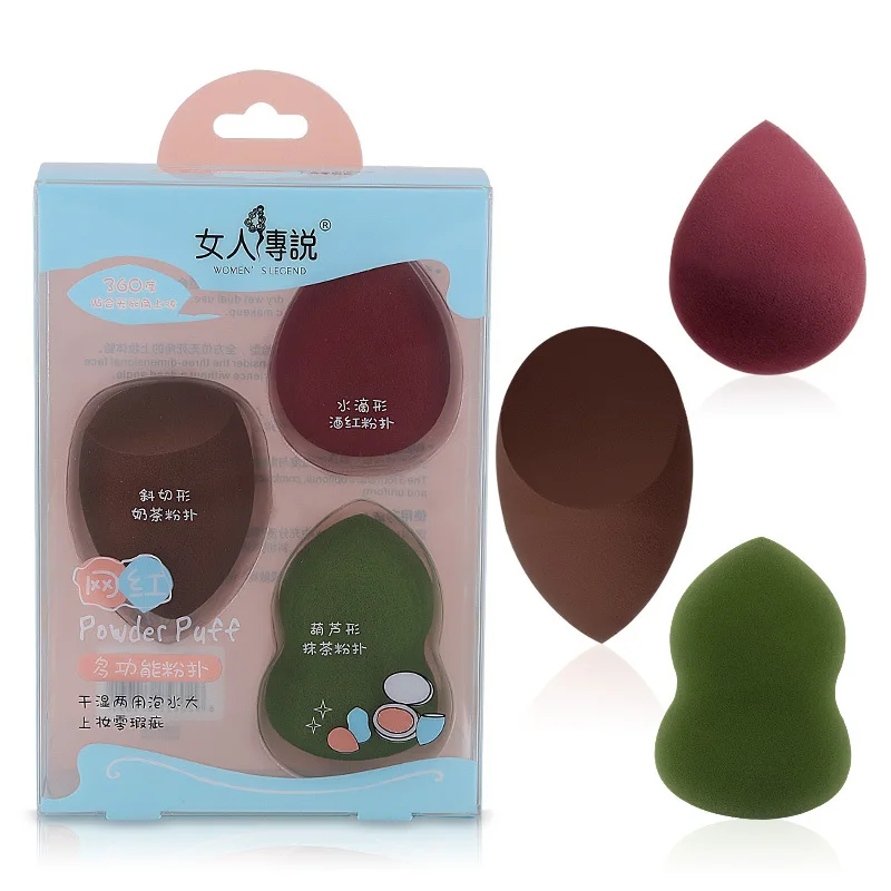 

3Pcs/Set Makeup Sponge Non-Latex Microfiber Fluff Surface Powder Liquid Foundation Smooth Make Up Blender Velvet Cosmetic Puff