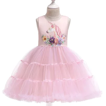 

Unicorn Party Dress Kids Dresses For Girls Elsa Costume Cinderella Dress Children Girls Princess Dress fantasia infantil vestido