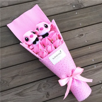 

Stitch Plush Toys Anime Lilo and Stitch Soft Stuffed Animal Dolls Plush bouquets Valentine's Day Christmas Gifts Cartoon bouquet
