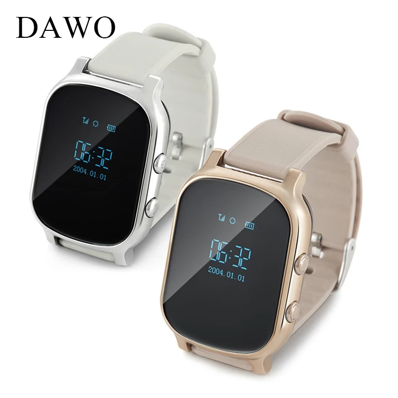 DAWO T58 Детские умные часы Wi Fi вызова приложение в реальном времени отслеживать GSM