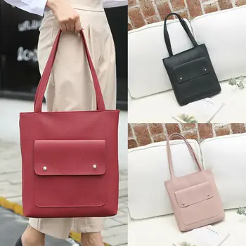 

New Women Leather Handbag Zip Up Shoulder Bag Ladies Casual Purse Shopping Messenger Travel Satchel Tote Bag