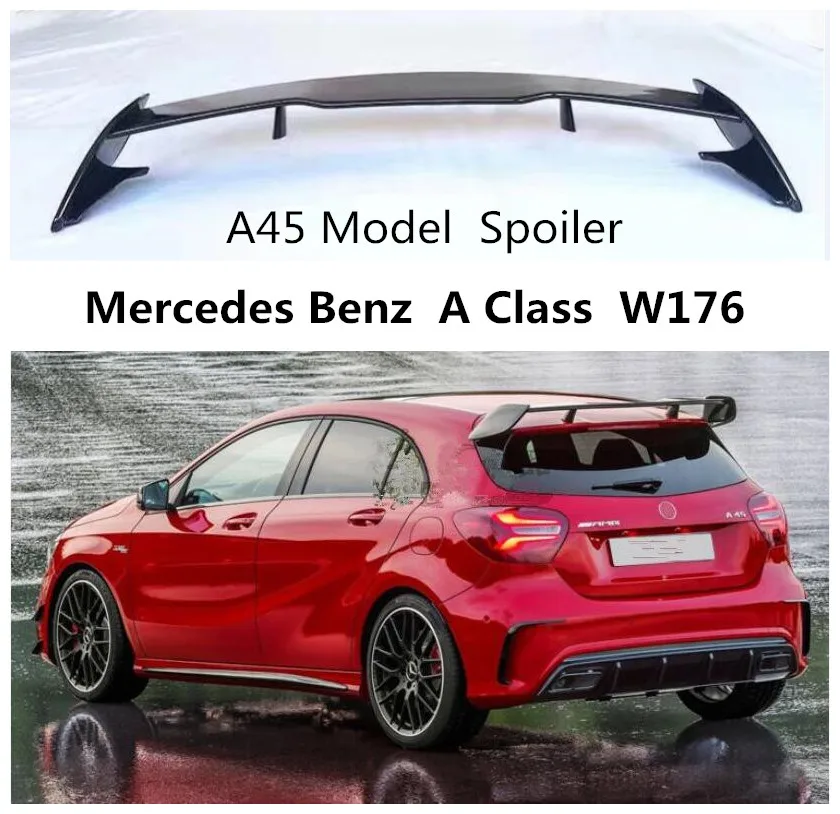 Aileron de coffre arrière ABS Haute performance pour Mercedes-Benz Classe A V177 4 portes 2019-2021 A35 Style Spoiler High Kick becquet de coffre arrière fiable 
