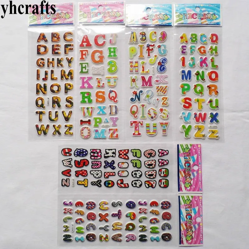 96sheets(2832PCS stickers) / LOT.Removable A-Z letters alphabet pvc sponge stickers Teach your own Self english learning DIY toy | Дом и сад