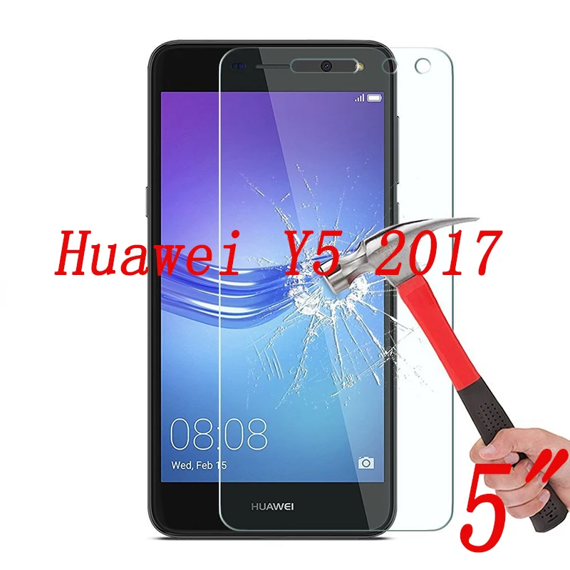 2 шт. Защитная пленка для экрана Huawei Y5 2017 Y52017 5 0 Дюйма 9H | Мобильные телефоны и