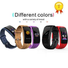 Большой Экран человек браслет Цвет Экран точный монитор сердечного ритма здоровый Фитнес трекер напоминание смарт-браслет для iphone x