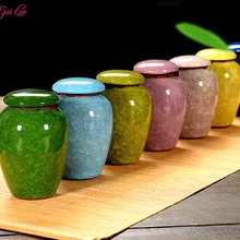JIA-GUI LUO 240 мл увлажнитель в форме мороженого трещины керамическая коробка для чая кунг-фу чай пуэр для похудения коллекция запечатанные банки 7 цветов на выбор D006