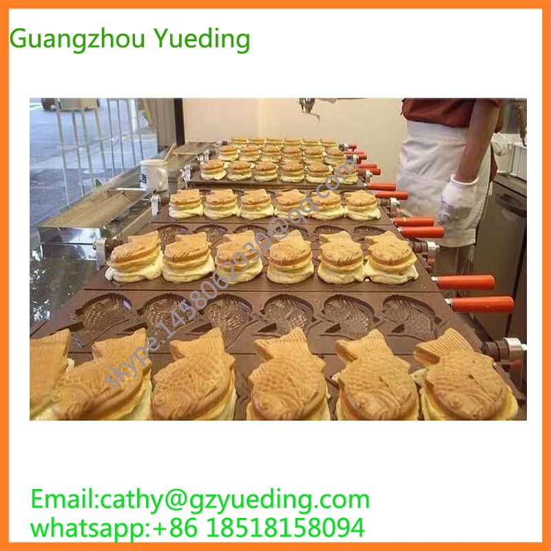 

Ice Cream Taiyaki Making Machine|Fish Shaped Waffle Cone Making Machine|Snapper Shaped Pizza Cone Maker