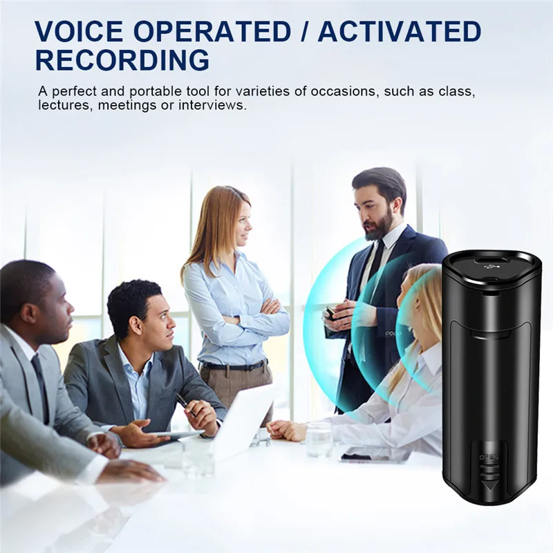 16GB Professional Voice Activated Recorder Digital USB Audio Recorder Dictaphone MP3 Long Distance Sound Recording grabador de voz (6)