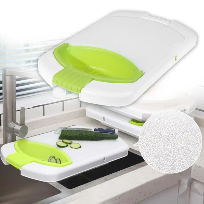 

Kitchen Chopping Block Multi Function Folding Telescopic Food Chopping Block Cutting Board Fruit Meat Slip-resistant Board