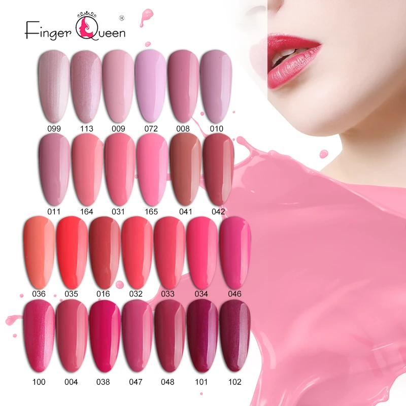 

FingerQueen Famous Brand Led Gel 1pc 7.5ml 26 Colors Varnish Shining Glitt-er UV Nail Gel Glue Long Lasting High Qulity Nail A