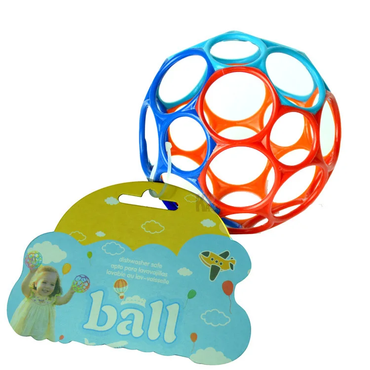1 шт. мягкие Цвет ful мяч игрушки Touch укус поймали рука Oball мяч 11 см для обучения, дети подарок Разные цвета