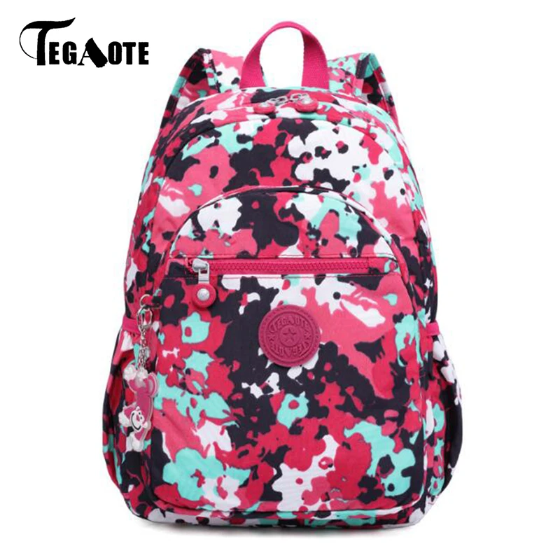 

TEGAOTE Floral Mini Small Backpack for Teenage Girls Mochila Feminine Backpack Casual Nylon Waterproof Women Bagpack Sac A Dos