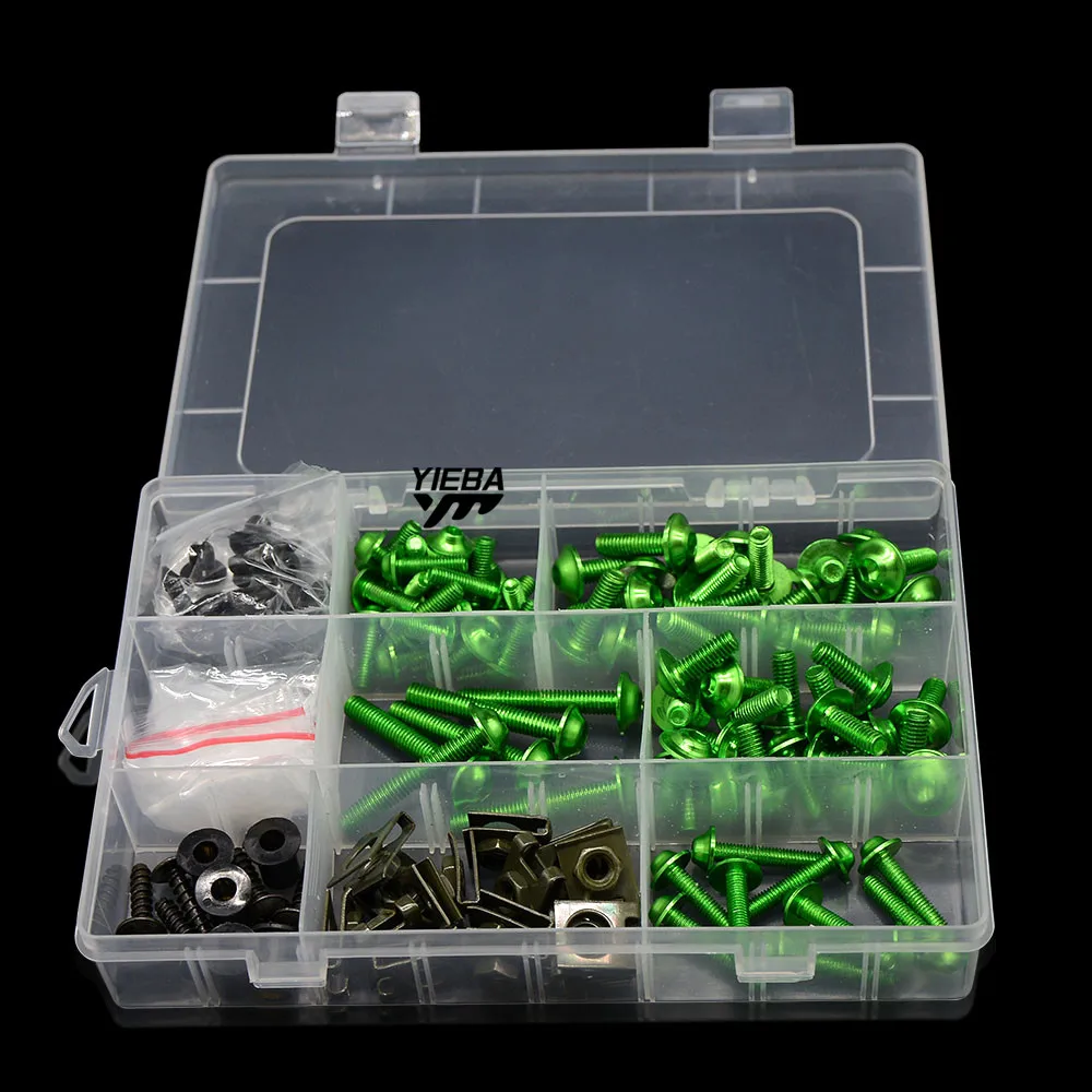 1 Sets Universal Motorcycle Fairing Bolts Screws Aluminum for YAMAHA R1 04-06 YZF R3 YZFR3 05-16 KAWASAKI Z1000 Z800 Z750 MT07