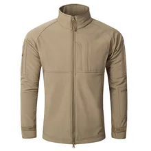 Открытый тактический Для мужчин Камуфляж ветровка флисовая куртка Акула кожи Охота Восхождение школа мужской пальто Водонепроницаемый походная куртка