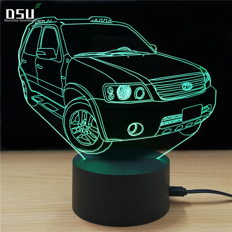 

3D Lamp SUV Car Kids Toys Child Christmas Gifts 7 Colors Change Lights Lighting LED Bulb For Bedroom Beside Decorative