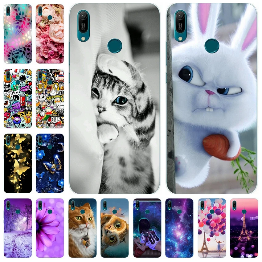 

Silicone Case For Coque Huawei P Smart 2019 Cover 6.21" Case on P Smart 2019 back Cover For Coque Huawei PSmart 2019 Bumper Capa