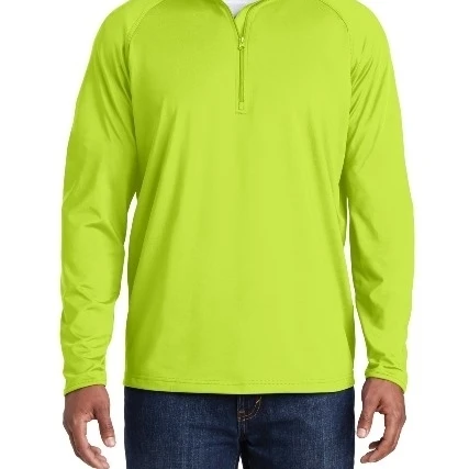 Sport-Tek ST850 Sport Wick Stretch 1 by 2 Zip Pullover Charge Green - Small (1)