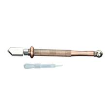 1 шт. Алмазная Нескользящая металлическая ручка режущие инструменты Пистолет Сцепление масло инструмент для резки стекла Professional подача масла стекло резак