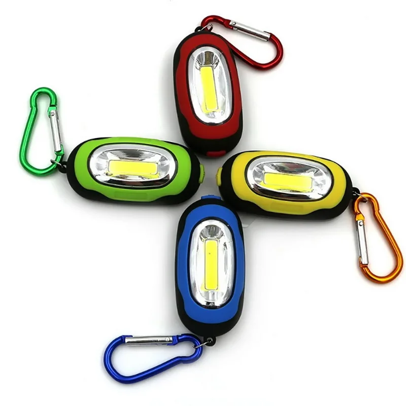 

Portable Flashlight For Camping Outdoor 3 Modes Hiking COB LED Flashlight Mini Torch Light With Torch Keychain Backpack Light