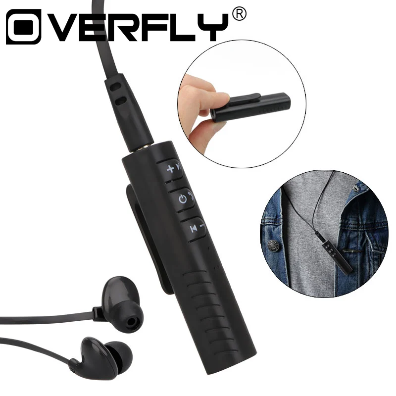 Sport Stereo Wireless Bluetooth Headset Collar Clip Earphone with