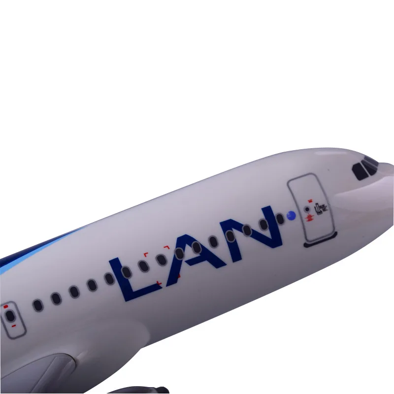 47 см A320 смолы Чили модель самолета авиакомпании LAN самолета Airbus Модель A320 Чили международной авиации модель самолета подарок игрушка