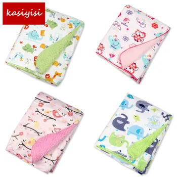 

shinew design Baby Blanket 76*100 Cm Children Warm Fleece Blanket On Bed Soft Plaid Throw Blanket trq0003