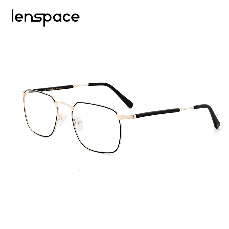 Metal Glasses Frame Vintage Square Eyewear Myopia Prescription Glasses Women Retro Eyewear Men Women Optical Glasses Black Gold