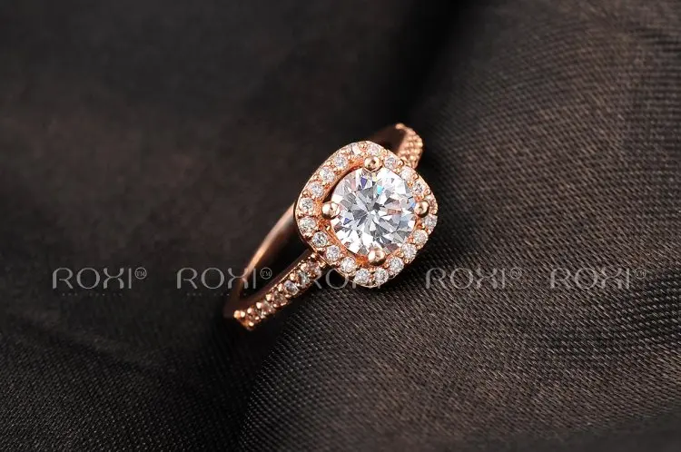 Roxi Ladies Vintage Easy Matching Ring Circular Angle Square