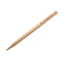 Розовый золотой тонкий шариковая ручка с черными чернилами 1,0 мм шариковая ручка бренд изысканные креативные канцелярские принадлежности