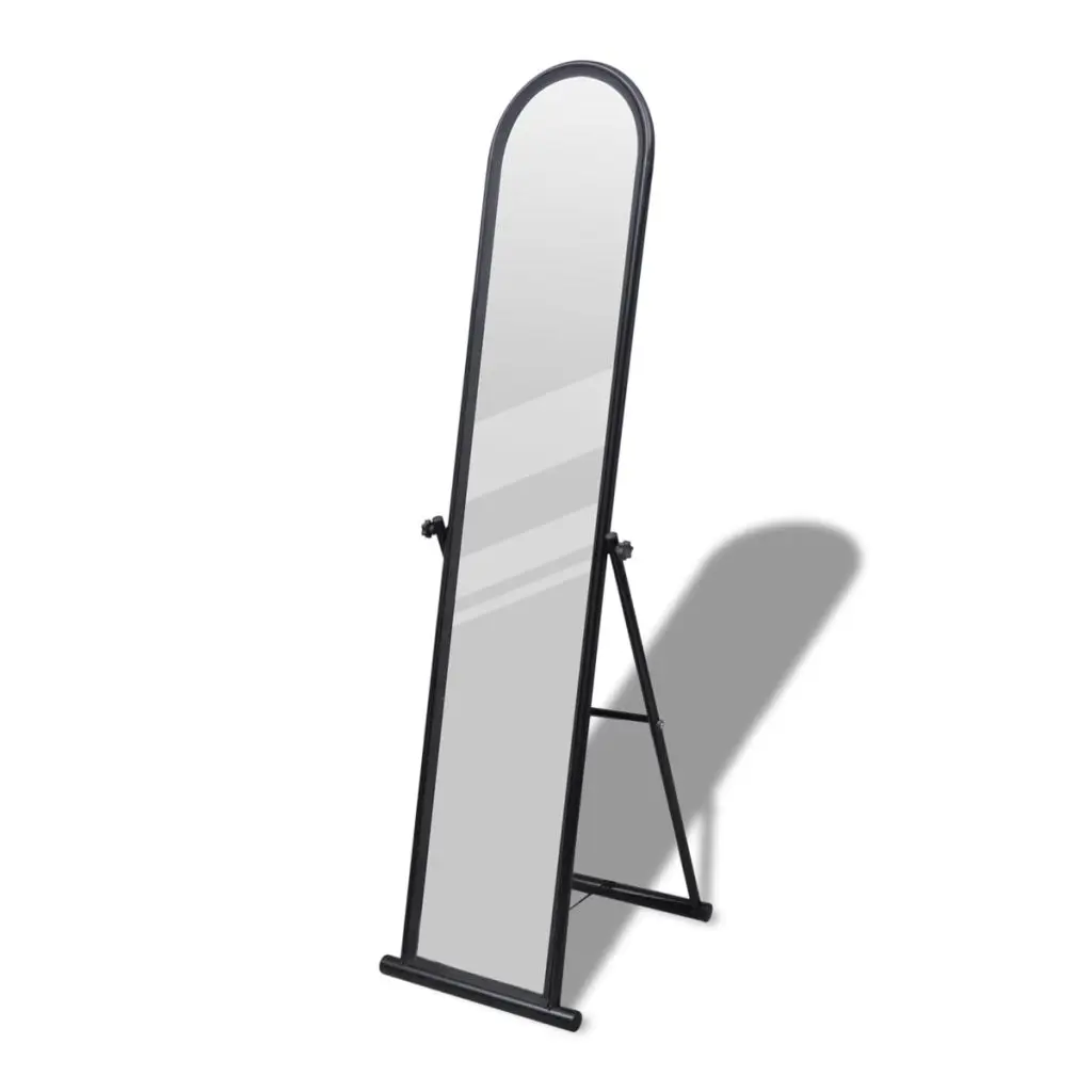vidaXL Free Standing Floor Mirror Full Length Rectangular Blackin