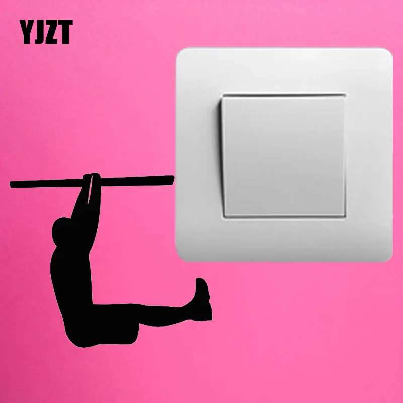 

YJZT SW Calisthenics # 1Vinyl Wall Stickers Light Switch Decal Interesting 8SS-2488