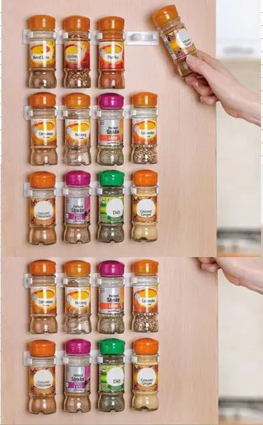 Spice clips Organizer Rack 20 Cabinet Door Spice Clips