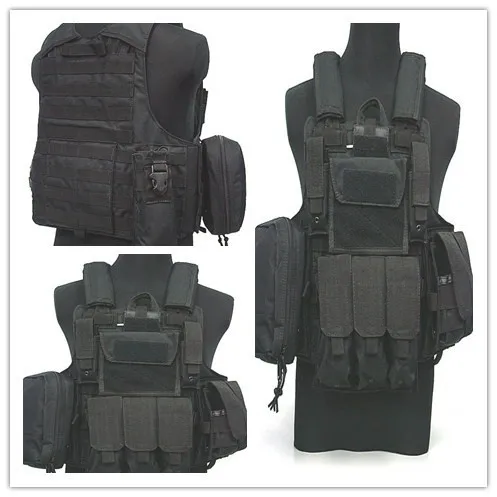 Высокое качество 1000D Тактический аннор жилет Molle Combat Strike Plate Carrier CIRAS жилет черный