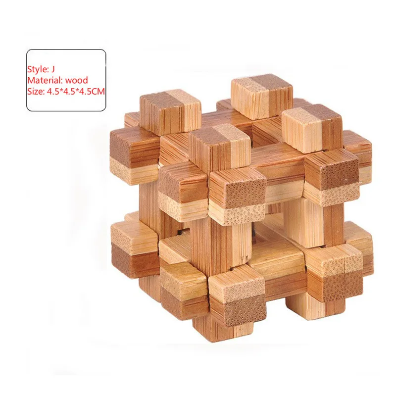 Дизайн IQ головоломка Kong Ming замок 3D деревянные блокировка заусенцев паззлы игра игрушка интеллектуальное образование для взрослых детей