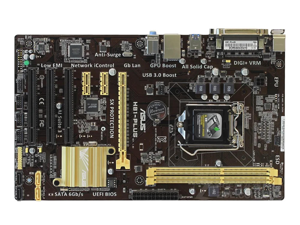 Asus-placa mãe para ddr3 lga 1150, usb,