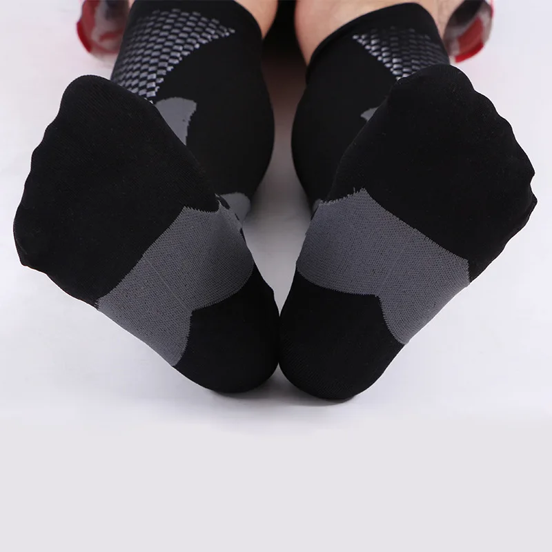 Для мужчин Для Женщин ноги Поддержка стрейч Компрессионные носки ниже гетры