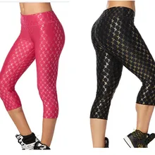 ADIBAO женские трикотажные брюки из полиэстера, женская одежда для бега, Капри, леггинсы для бега, колготки P703