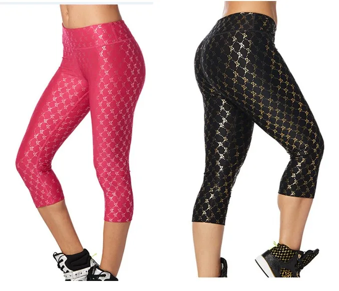 

ADIBAO Womens Knitted polyster trousers women running clothes capri legging running tights P703