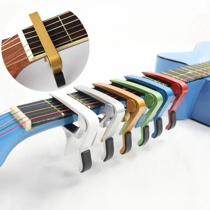Многоцветный Капо алюминиевый Diacritical Клип гитара Капо Зажим электрическая акустическая передовая технология аксессуары YS-BUY