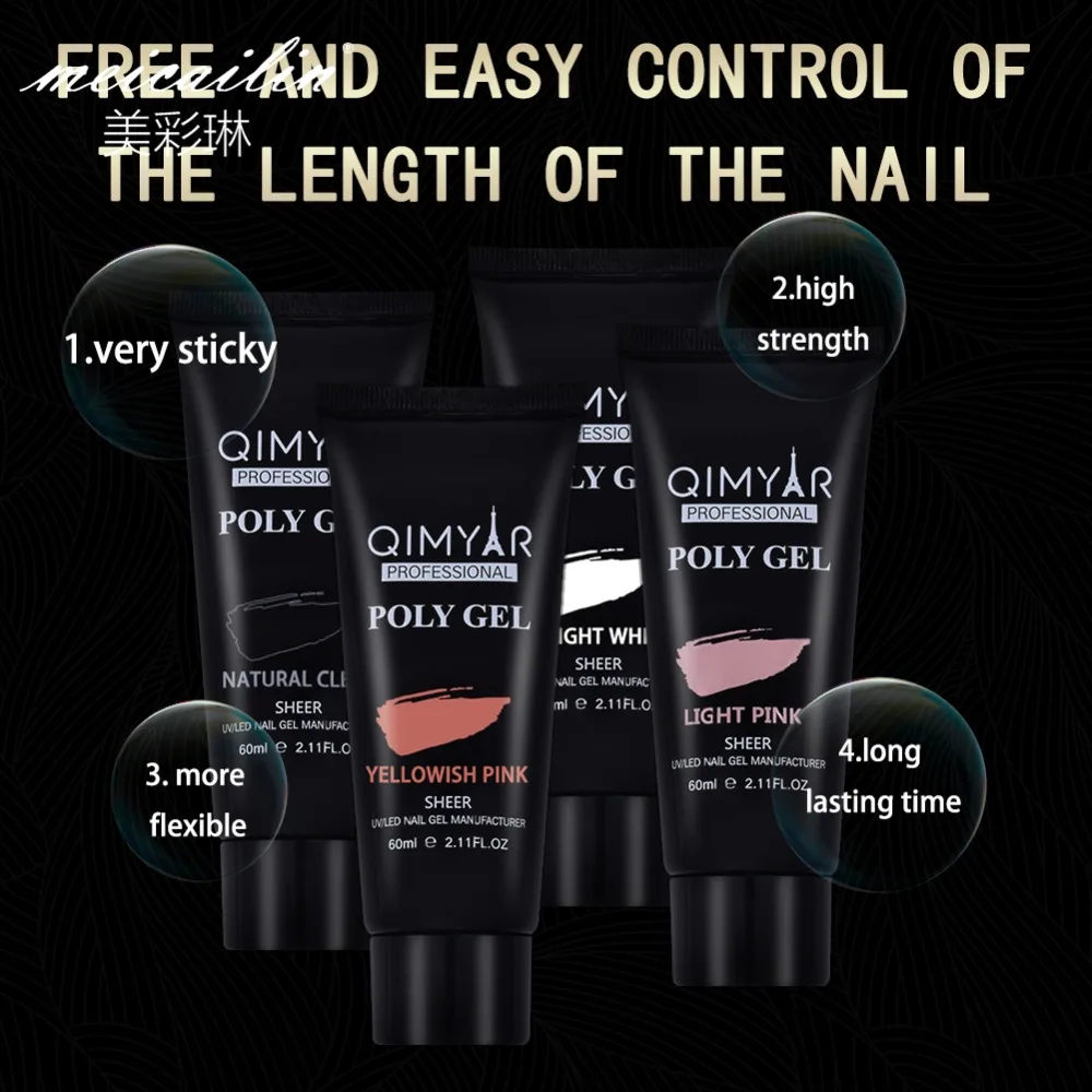 Nueva extensión de dedos de Gel de polietileno de 60 ml de Gel de silicona de Gel de poligel de camuflaje UV LED Gel duro Gel de acrílico manicura herramientas Nueva extensión de dedos de Gel de polietileno de 60 ml de Gel de silicona de Gel de poligel de camuflaje UV LED Gel duro Gel de acrílico manicura herramientas